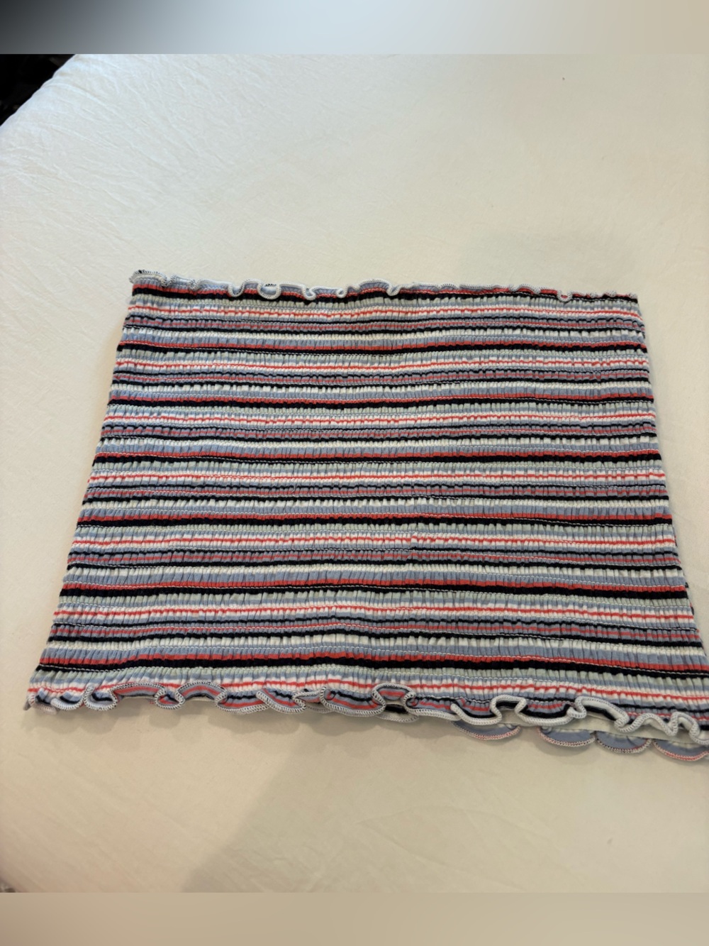 Vintage Hollister Ribbed Striped Crop Tube Top in Light Blue, Pink, Black